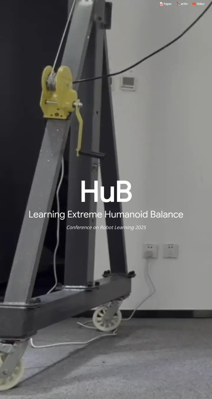 HuB: Learning Extreme Humanoid Balance