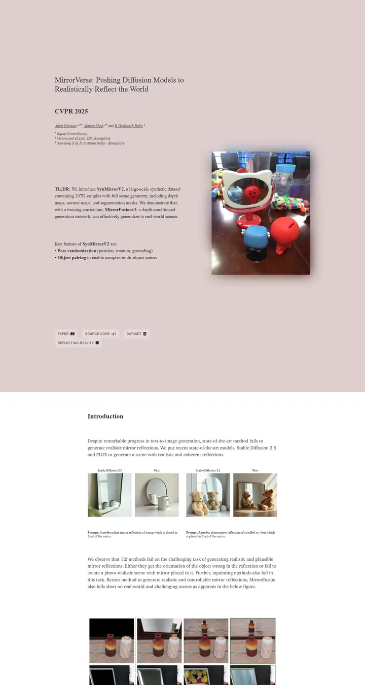 MirrorVerse: Pushing Diffusion Models to Realistically Reflect the World