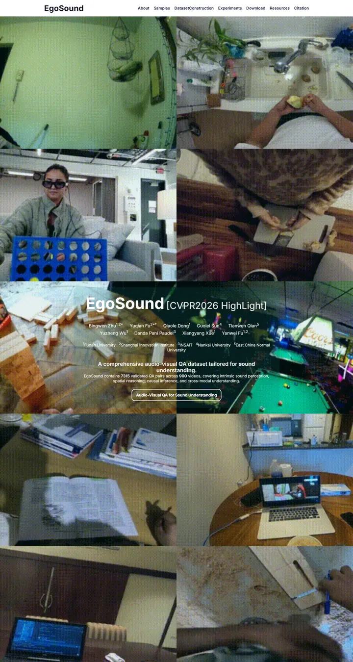 EgoSound: Benchmarking Sound Understanding in Egocentric Videos
