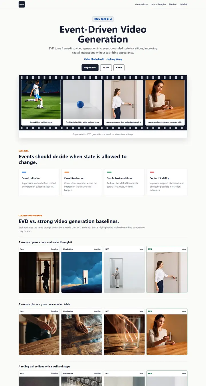 Event-Driven Video Generation