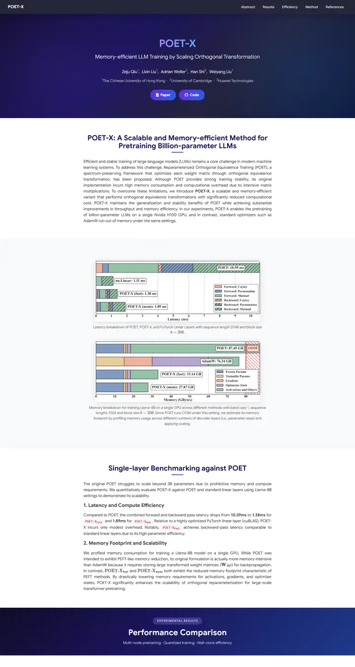 POET-X: Memory-efficient LLM Training by Scaling Orthogonal Transformation