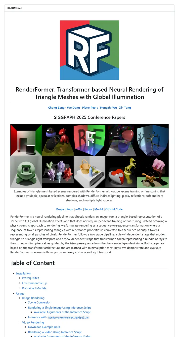 microsoft/renderformer