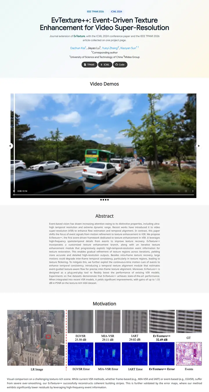 EvTexture++: Event-Driven Texture Enhancement for Video Super-Resolution